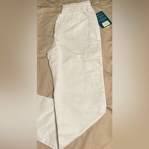 White scrub pants XS